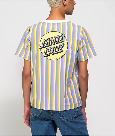 Santa Cruz Missing Dot Vertical Stripe T-Shirt