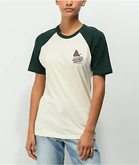 Santa Cruz Monarch Mushroom White & Green T-Shirt
