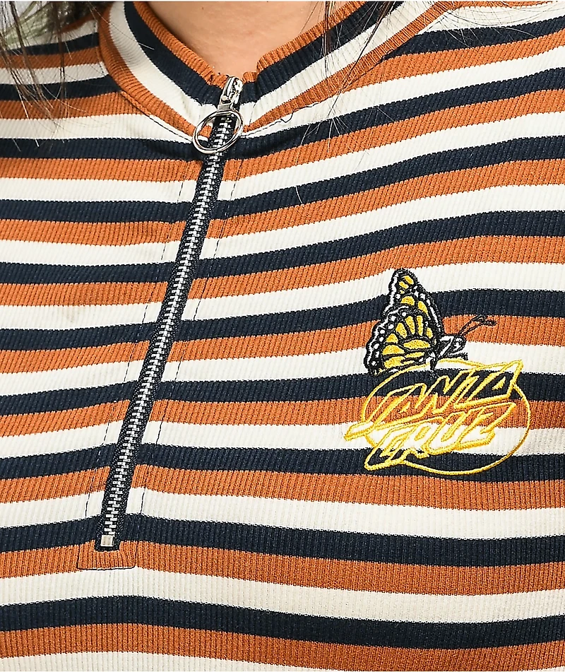 Santa Cruz Monarch Oval Dot Mock Neck T-Shirt