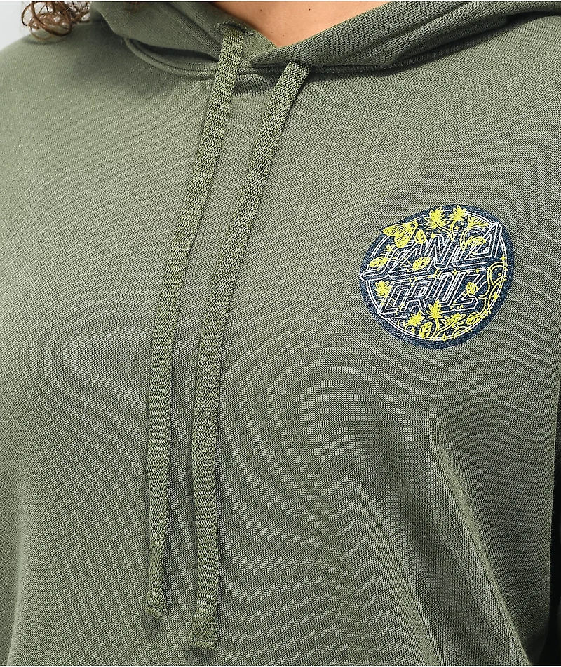 Santa Cruz Moon Light Dot Green Hoodie