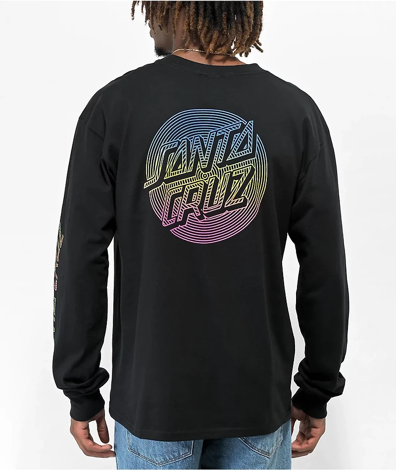 Santa Cruz Most Radiant Dot Black long Sleeve T-Shirt