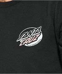 Santa Cruz Mushroom Wave Dot Black T-Shirt