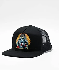 Santa Cruz Natas Screaming Panther Black Trucker Hat