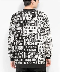Santa Cruz Not A Crime Black & White Sweater