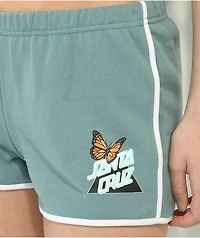 Santa Cruz Not A Dot Butterfly Green Derby Shorts