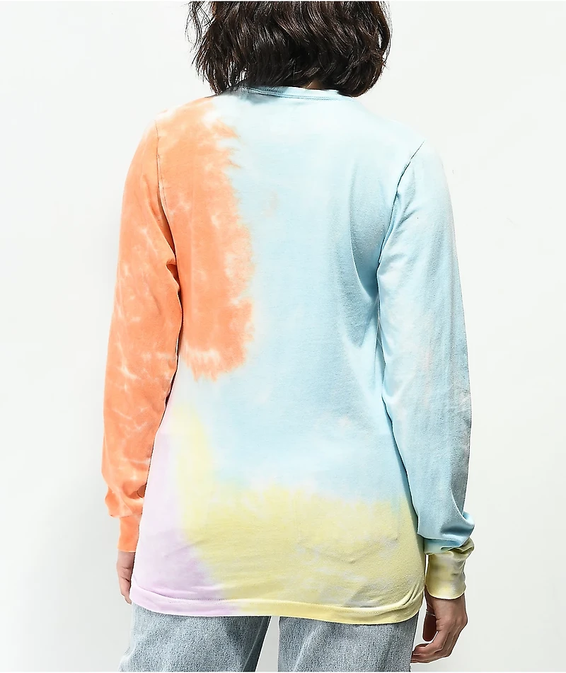 Santa Cruz Obscure Dot Multi Coral Tie Dye Long Sleeve T-Shirt