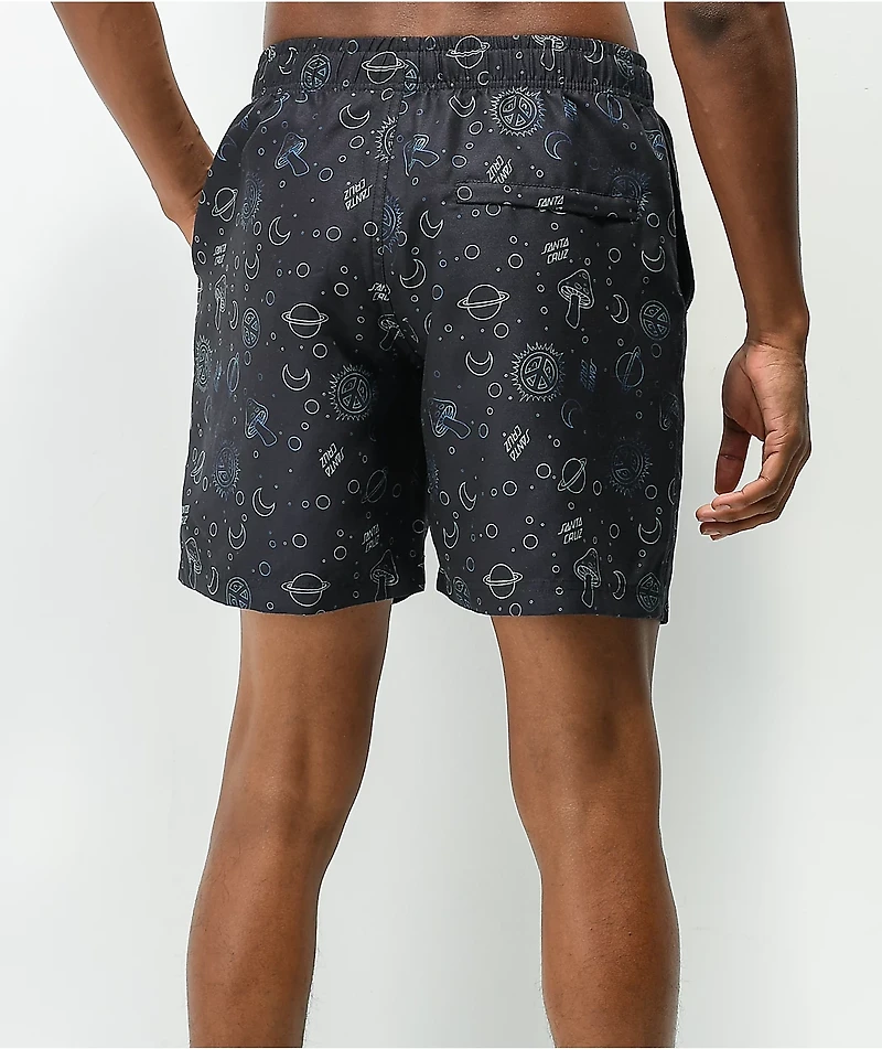 Santa Cruz Once Upon A Dot Black Board Shorts