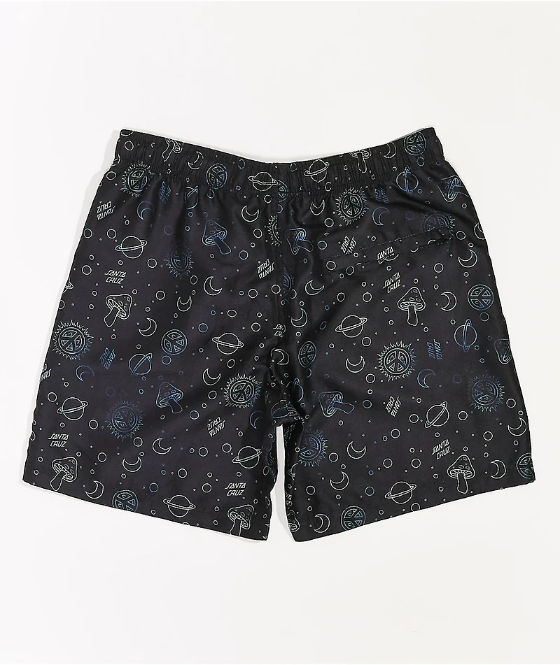 Santa Cruz Once Upon A Dot Black Board Shorts