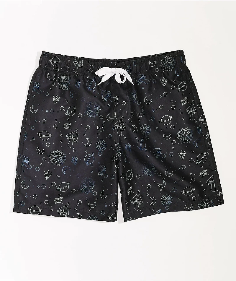 Santa Cruz Once Upon A Dot Black Board Shorts
