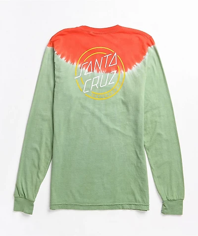 Santa Cruz One Stroke Green & Orange Dye Long Sleeve T-Shirt
