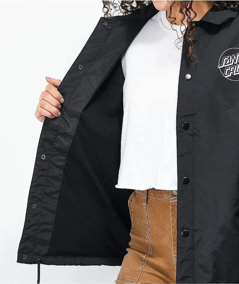 Santa Cruz Opus Dot Black Coaches Jacket