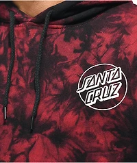 Santa Cruz Opus Dot Red & Black Cloud Dye Hoodie