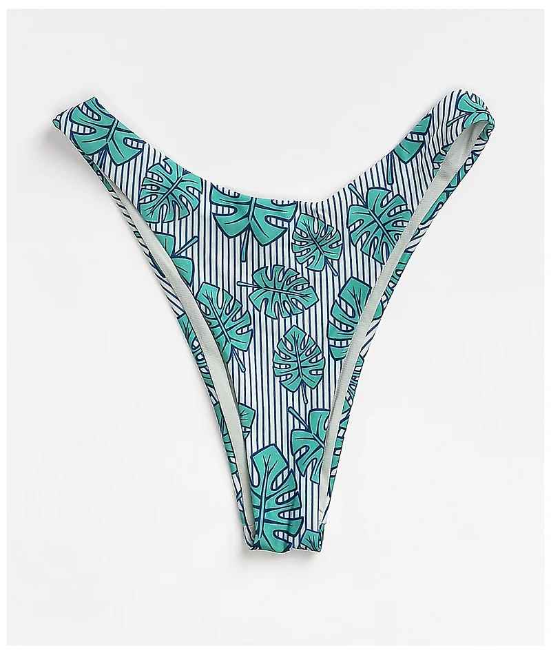 Santa Cruz Other Dot Monstera Rib High Leg Bikini Bottom