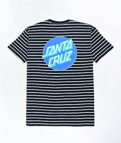 Santa Cruz Other Dot Navy & White Stripe T-Shirt
