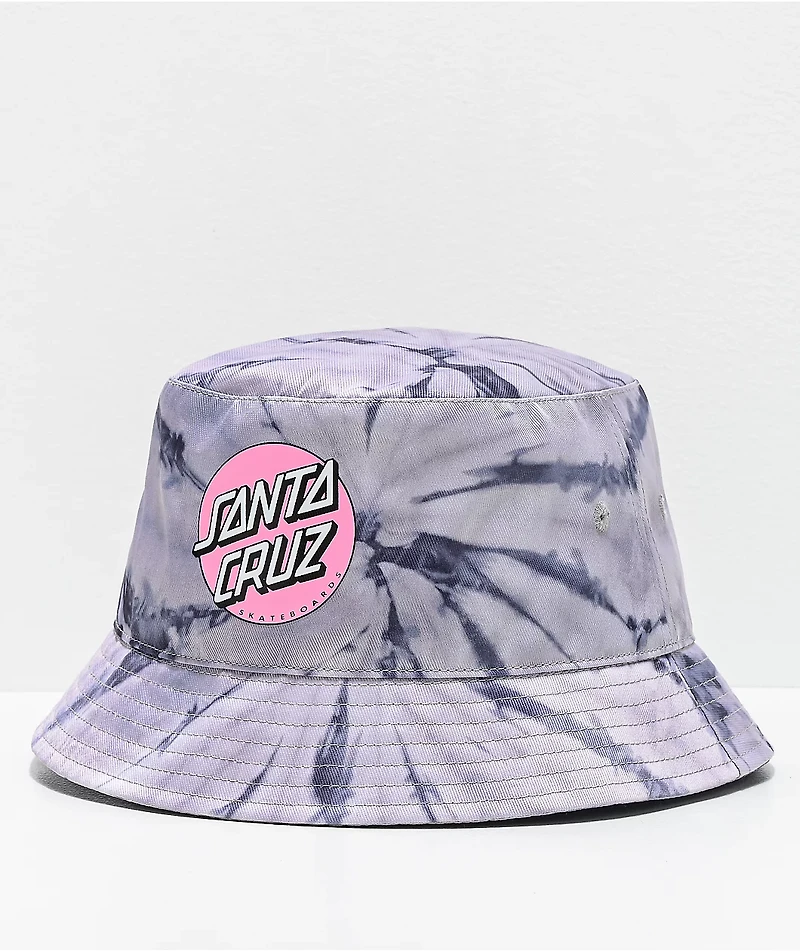 Santa Cruz Other Dot Silver Tie Dye Bucket Hat