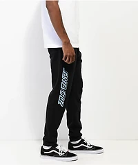 Santa Cruz Outline Stripe Black Sweatpants