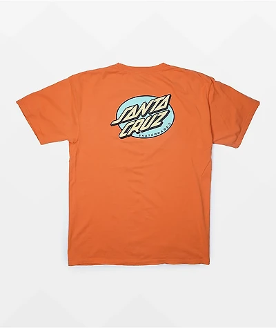 Santa Cruz Oval Dot Horizon Orange T-Shirt