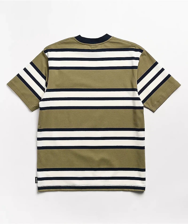 Santa Cruz Oval Dot Olive & Black Stripe T-Shirt
