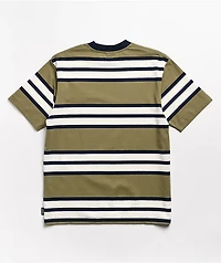Santa Cruz Oval Dot Olive & Black Stripe T-Shirt
