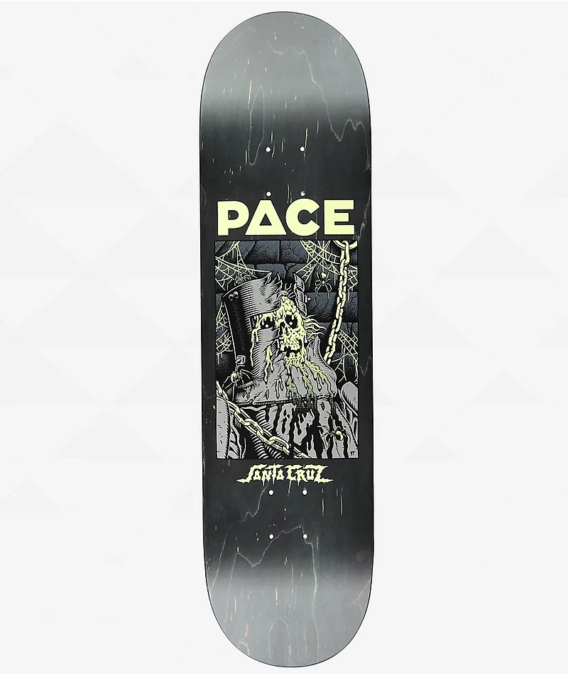 Santa Cruz Pace Dungeon Glow In The Dark VX 8.25" Skateboard Deck