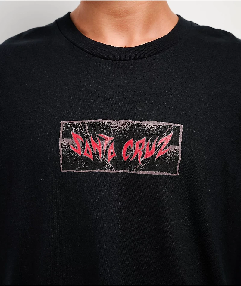 Santa Cruz Pace Torch Center Black T-Shirt