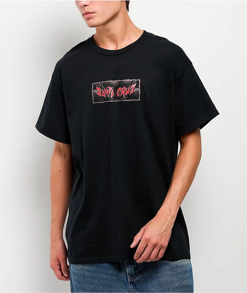 Santa Cruz Pace Torch Center Black T-Shirt