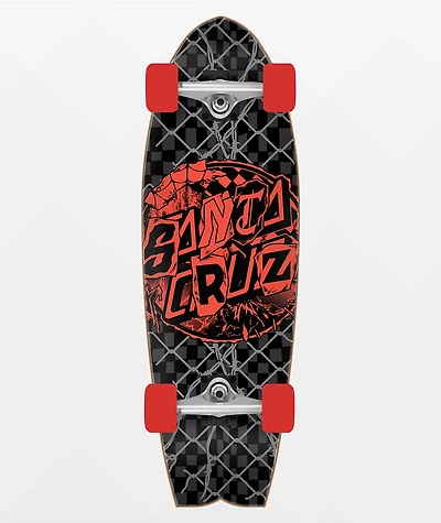Santa Cruz Pay Off Dot Shark 27.69" Cruiser Skateboard Complete