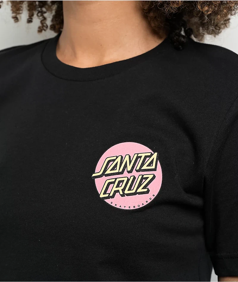 Santa Cruz Pink Dot Black T-Shirt