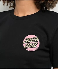 Santa Cruz Pink Dot Black T-Shirt