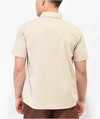 Santa Cruz Recurrence Tan Short Sleeve Work Shirt