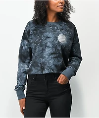 Santa Cruz Reverse Dot Grey Tie Dye Crewneck Sweatshirt