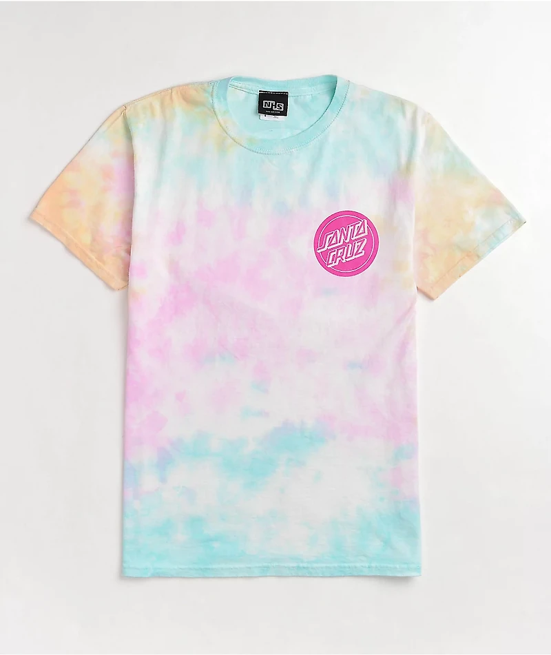 Santa Cruz Reverse Dot Snow Cone Tie Dye T-Shirt