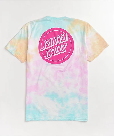 Santa Cruz Reverse Dot Snow Cone Tie Dye T-Shirt