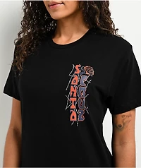Santa Cruz Rose Wired Black T-Shirt