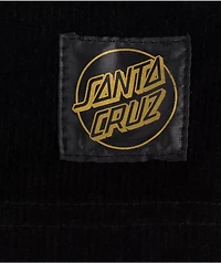 Santa Cruz Saga Pull On Black Corduroy Shorts