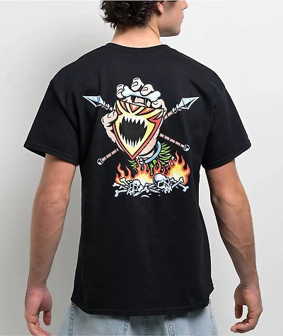 Santa Cruz Salba Screaming Witch Doctor Black T-Shirt