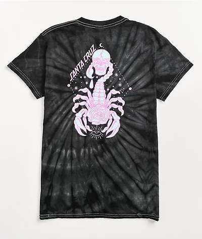 Santa Cruz Scorpio Black Tie-Dye T-Shirt