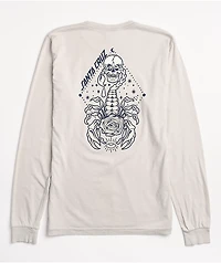 Santa Cruz Scorpio Light Grey Long Sleeve T-Shirt