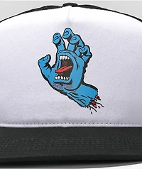 Santa Cruz Screaming Hand Black & White Trucker Hat