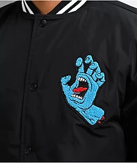 Santa Cruz Screaming Hand Black Stadium Jacket