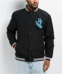 Santa Cruz Screaming Hand Black Stadium Jacket