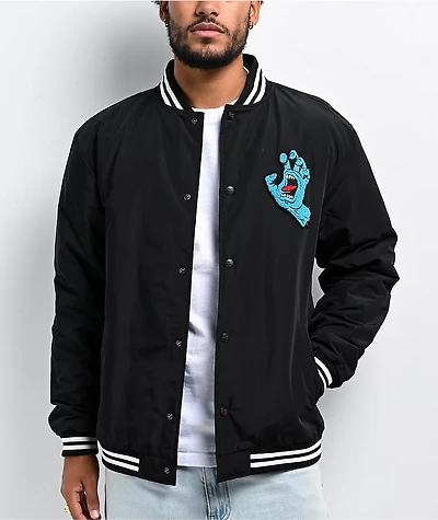Santa Cruz Screaming Hand Black Stadium Jacket