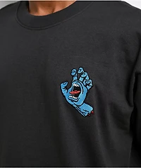 Santa Cruz Screaming Hand Embroidered Grey T-Shirt
