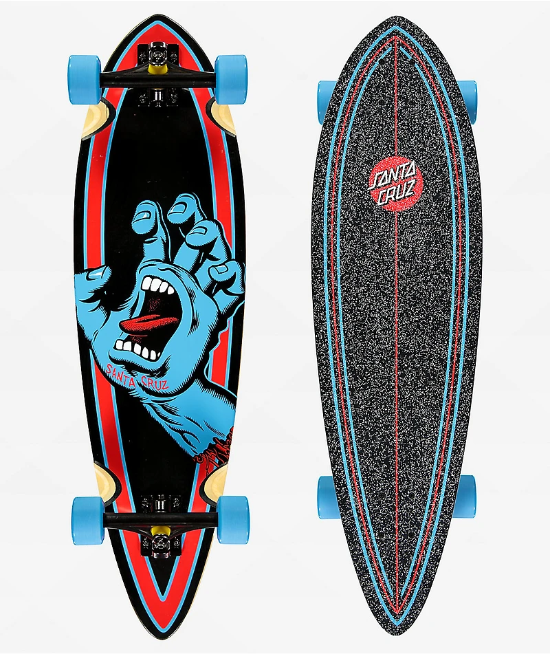 Santa Cruz Screaming Hand Pintail 33" Longboard Complete