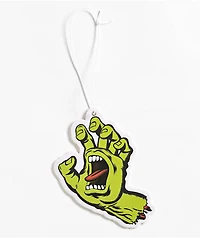 Santa Cruz Screaming Hand Yellow-Green Air Freshener