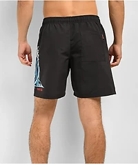 Santa Cruz Screaming Wave Black Board shorts