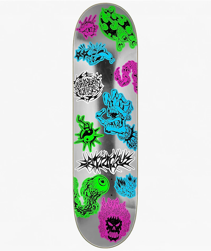 Santa Cruz Scribble Flash FeelBase 8.0" Skateboard Deck