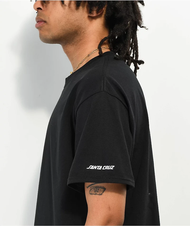 Santa Cruz Skateboarding Is Not A Crime Black T-Shirt