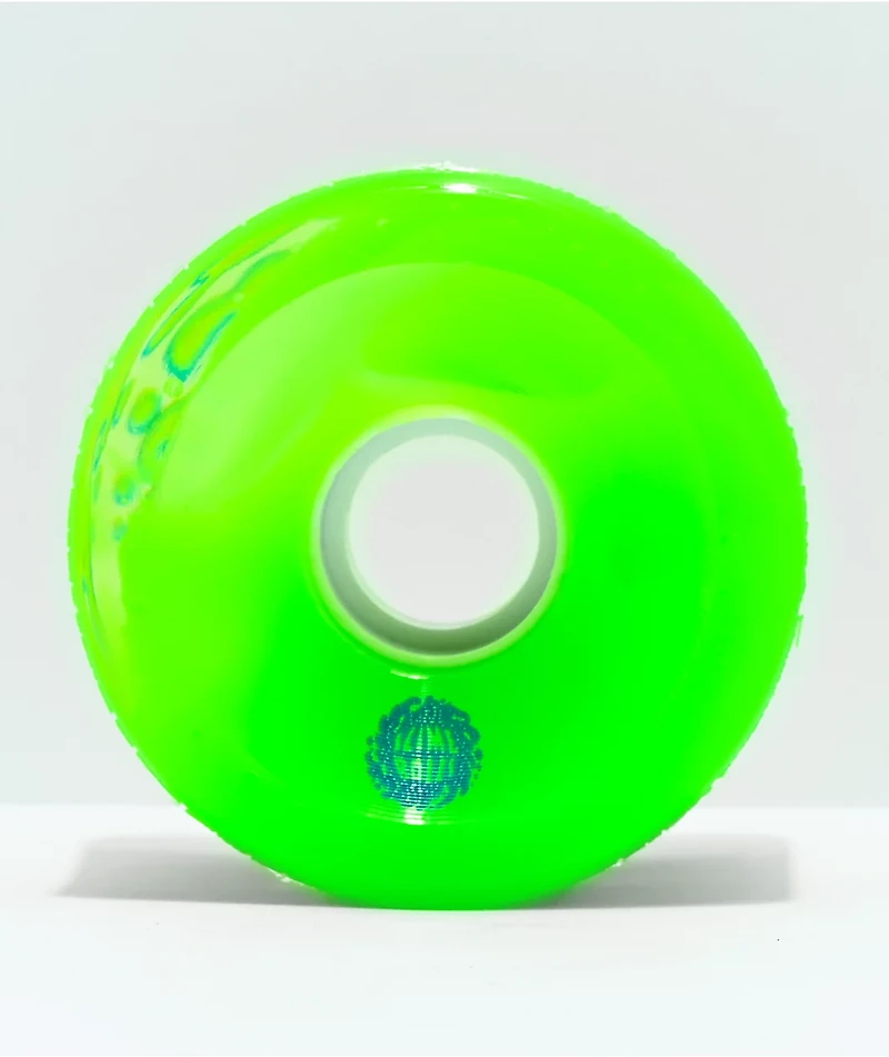 Santa Cruz Slime Balls OG 66mm 78a Translucent Green Cruiser Skateboard Wheels