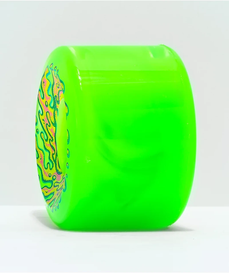 Santa Cruz Slime Balls OG 66mm 78a Translucent Green Cruiser Wheels